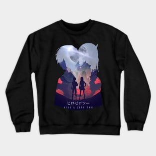 Hiro And Zero Two - Dark Illusion Crewneck Sweatshirt